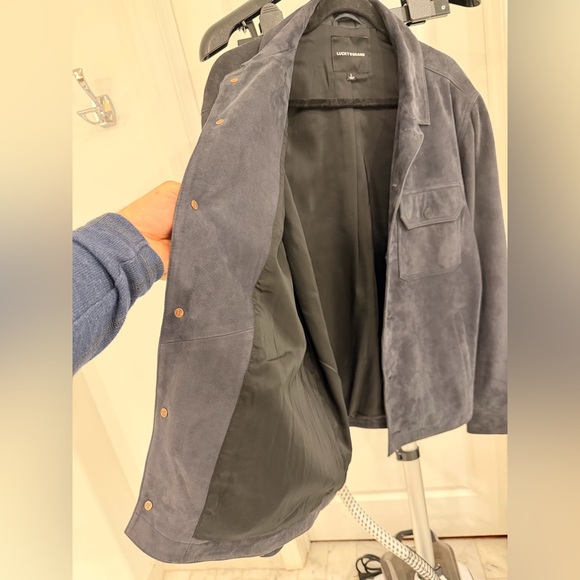 Lucky Brand Men's Suede Shirt Jacket - Picture 9 of 16